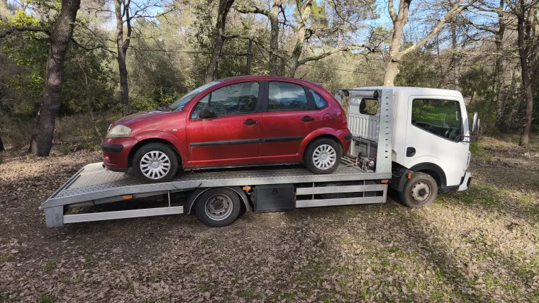 Enlèvement d'un véhicule sur la commune des Arcs, Fréjus, Enlèvement Epave Var