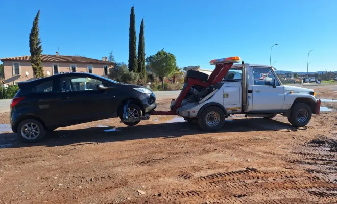 Février 2025, Fréjus, Enlèvement Epave Var
